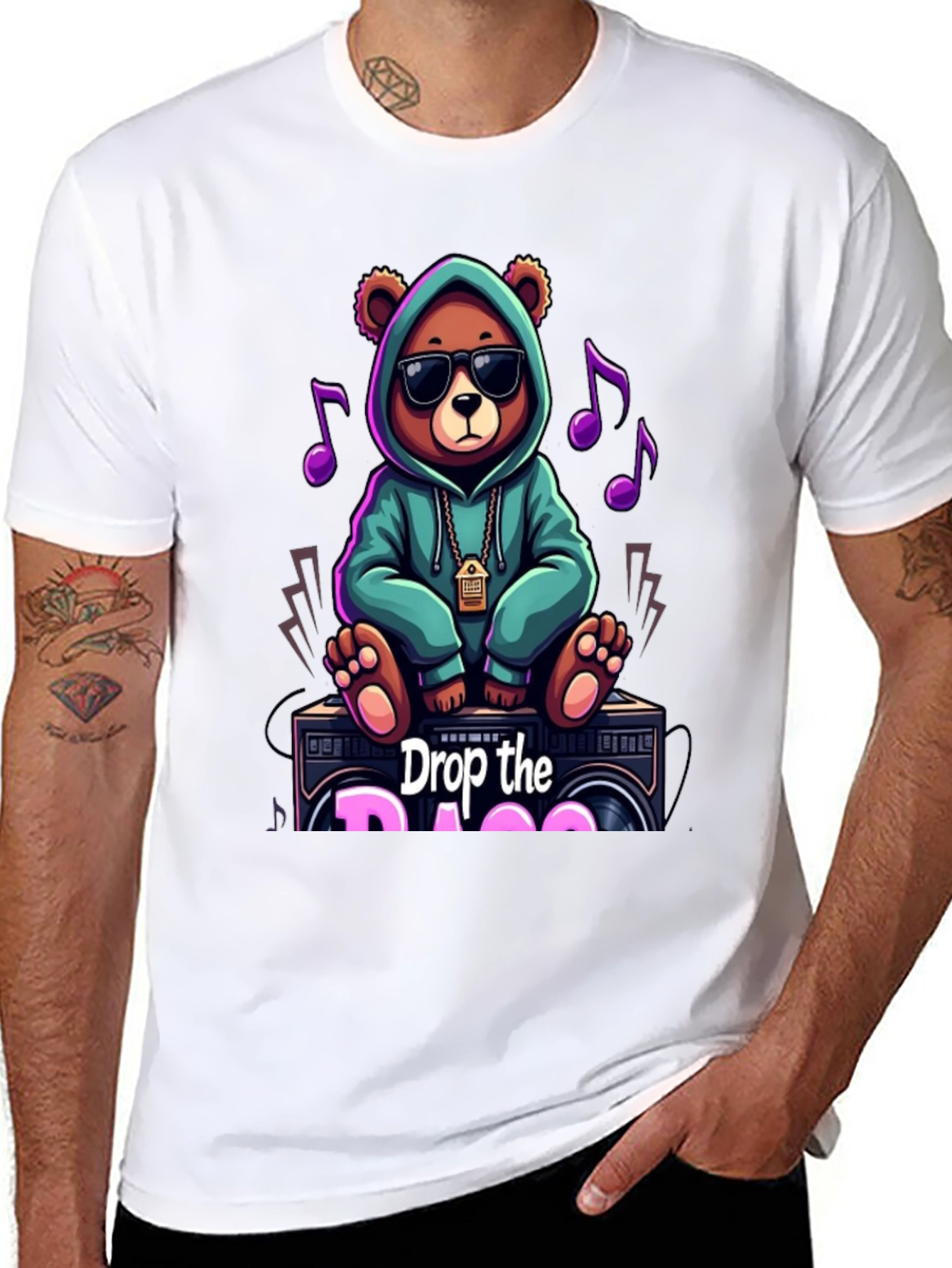 Drop the Bass Bear Graphic Tee