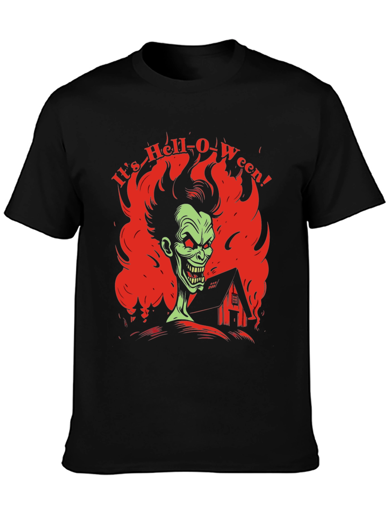 Hell-O-Ween Graphic Tee - Spooky Season Apparel
