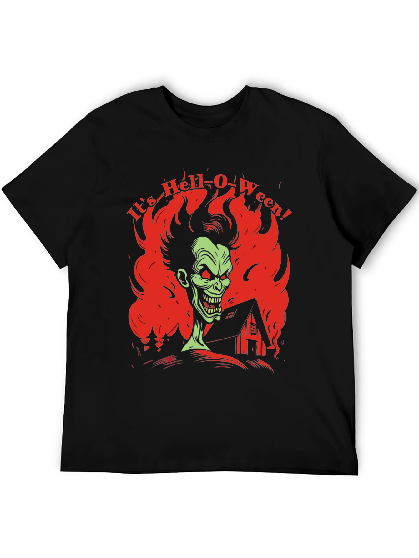 Hell-O-Ween Graphic Tee - Spooky Season Apparel