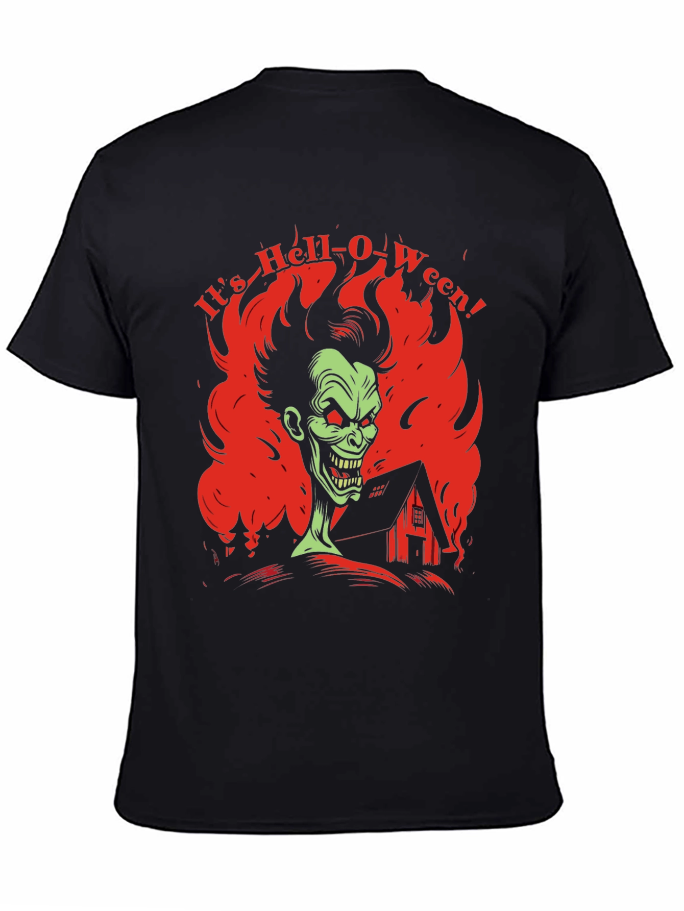 Hell-O-Ween Graphic Tee - Spooky Season Apparel