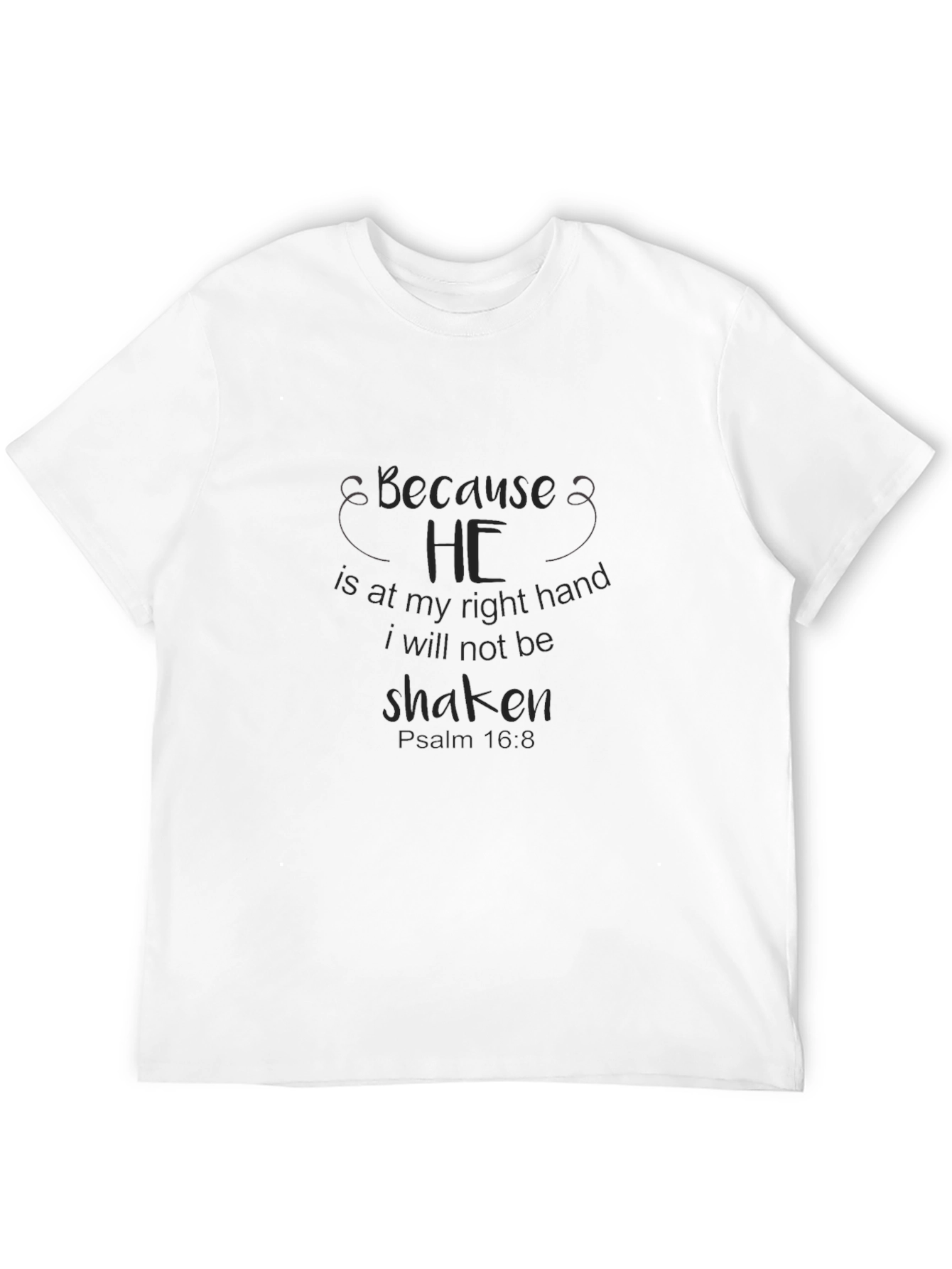Because He Is At My Right Hand T-Shirt