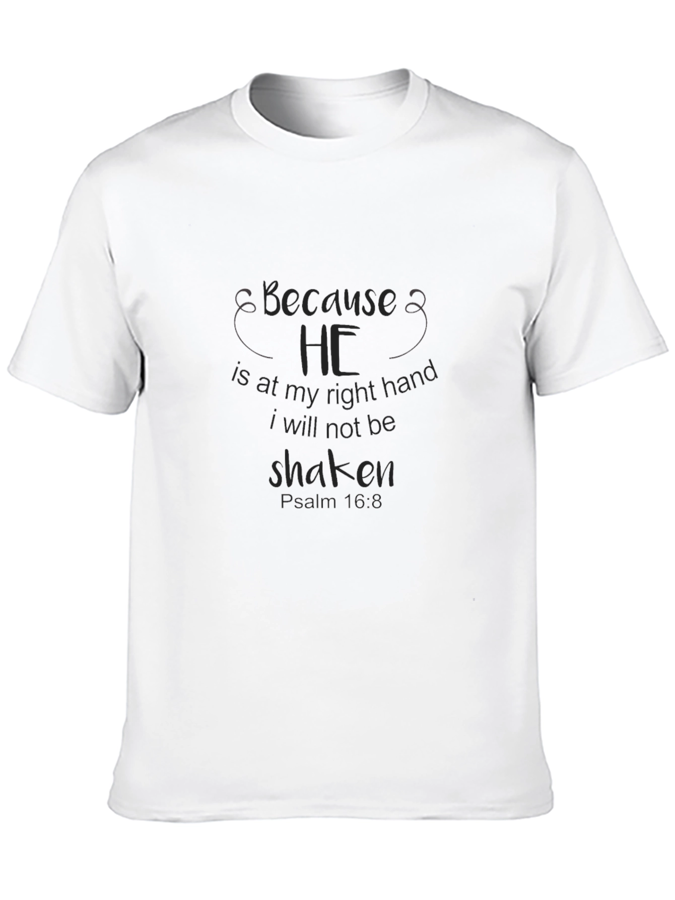 Because He Is At My Right Hand T-Shirt