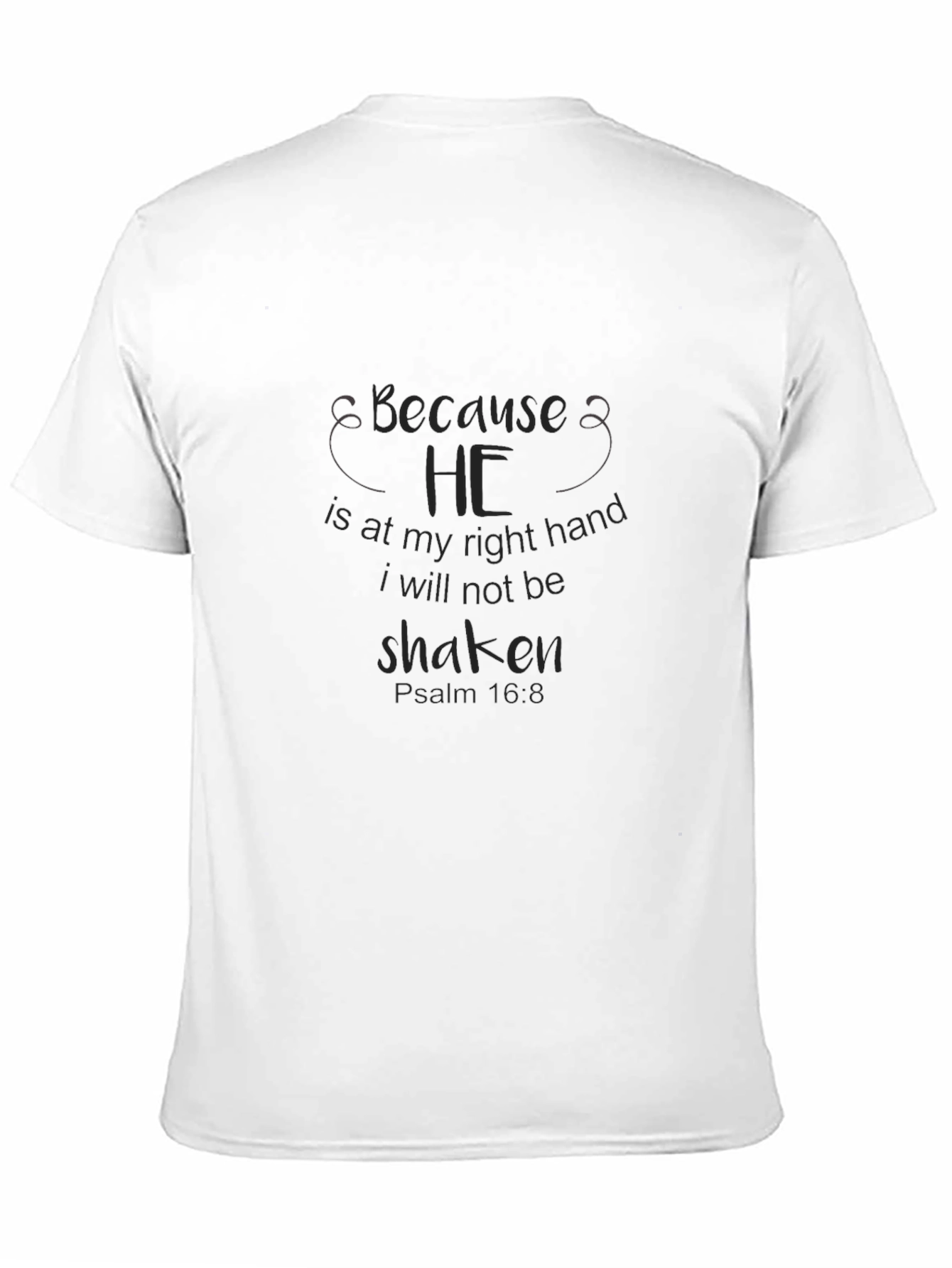 Because He Is At My Right Hand T-Shirt