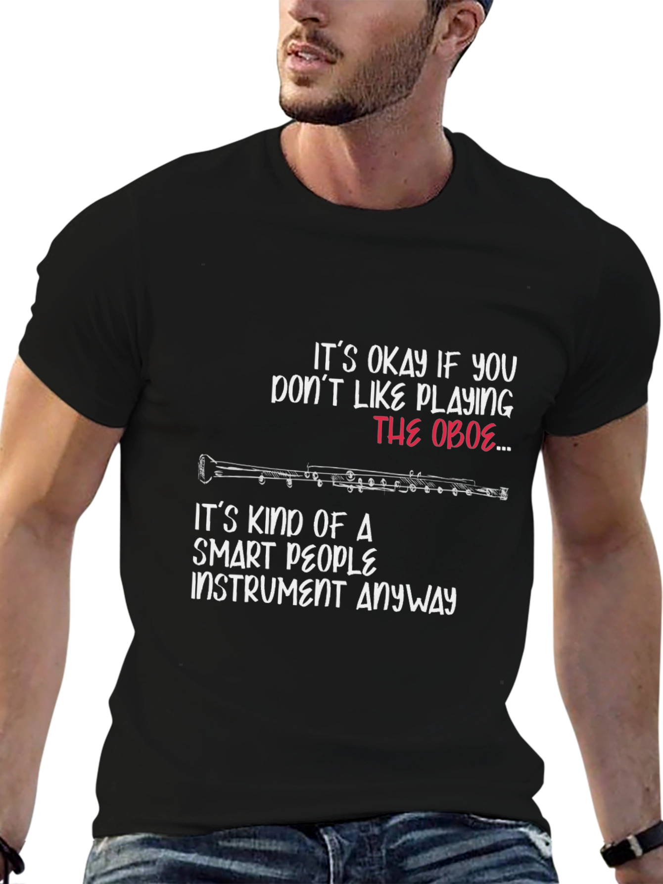 Funny Oboe Player T-Shirt - Smart People Instrument