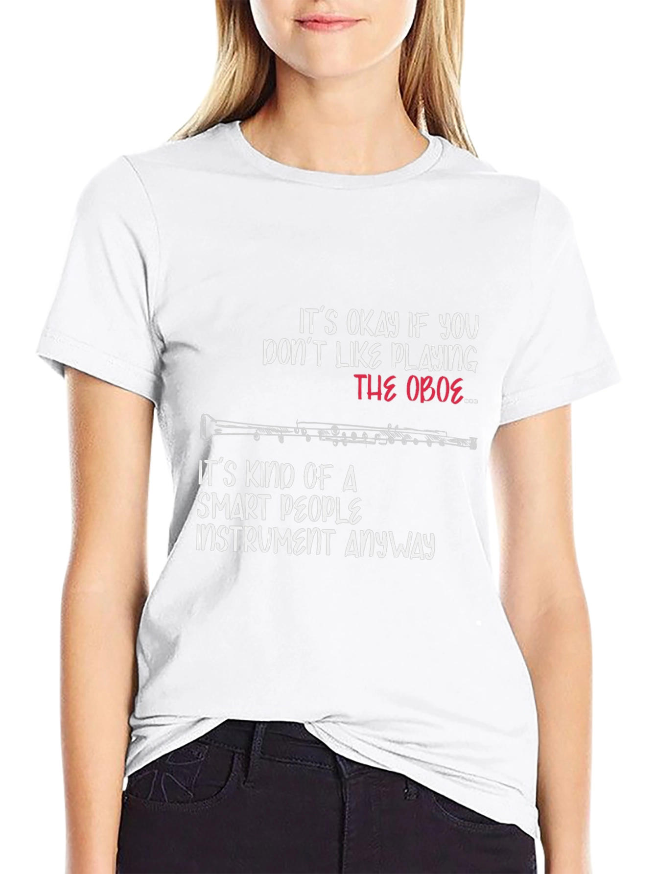 Funny Oboe Player T-Shirt - Smart People Instrument