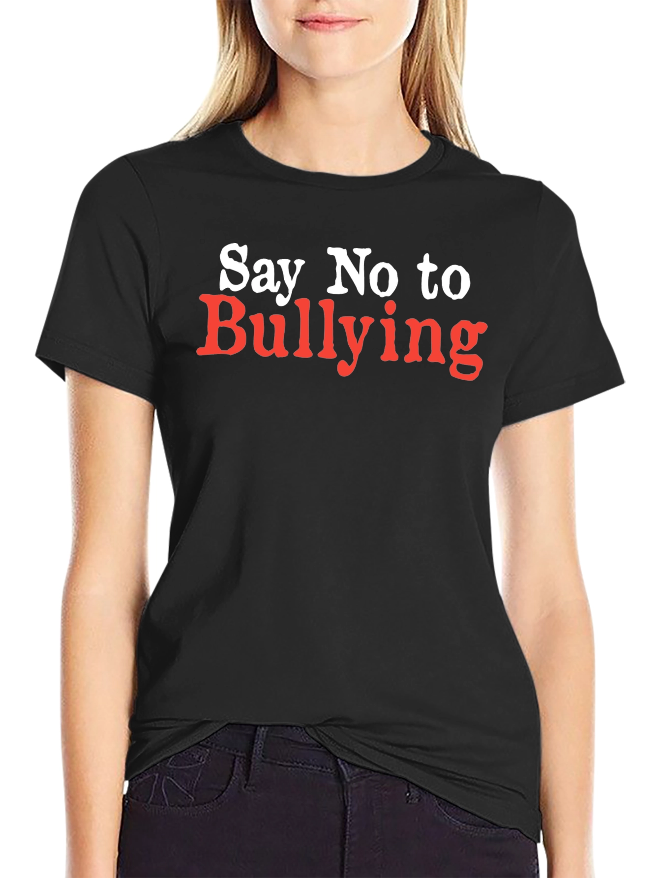Say No To Bullying T-Shirt - Black
