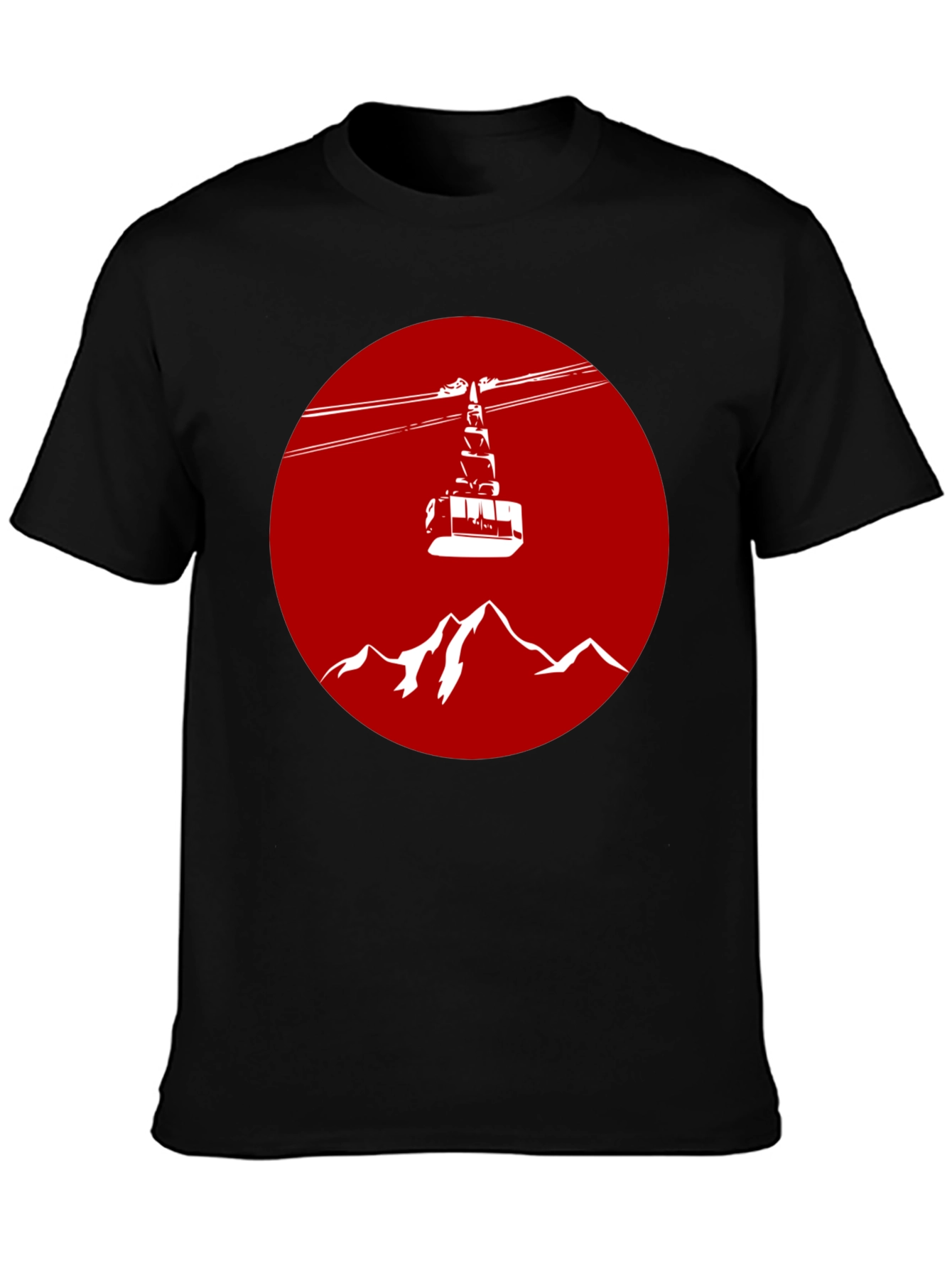 Ski Lift Graphic Tee - Mountain Gondola Shirt