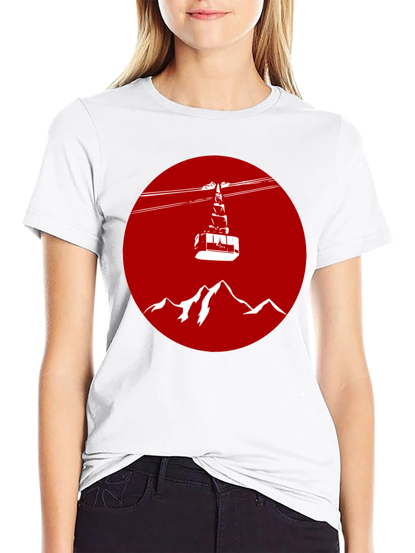 Ski Lift Graphic Tee - Mountain Gondola Shirt