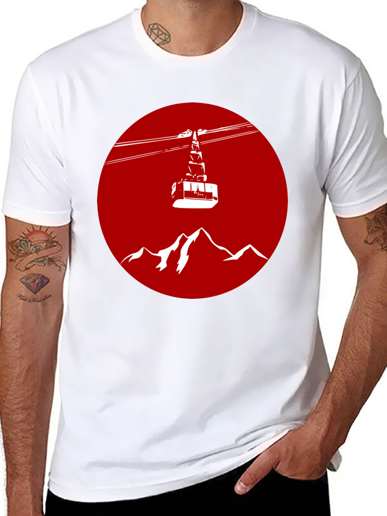 Ski Lift Graphic Tee - Mountain Gondola Shirt