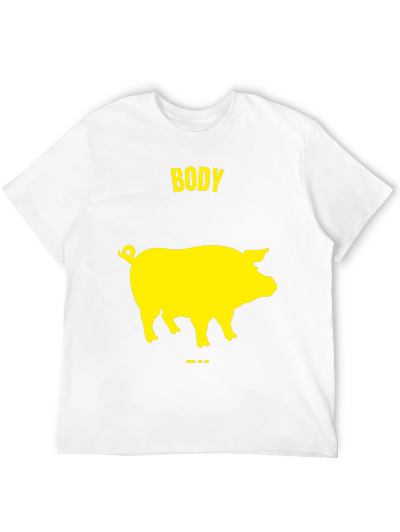 Body Pig Funny T-Shirt - Black