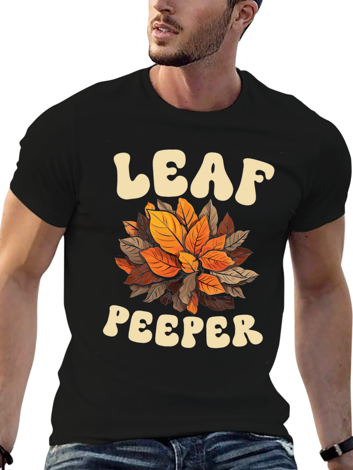 Leaf Peeper Graphic Tee - Autumn Fall T-Shirt