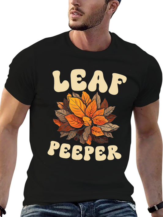 Leaf Peeper Graphic Tee - Autumn Fall T-Shirt