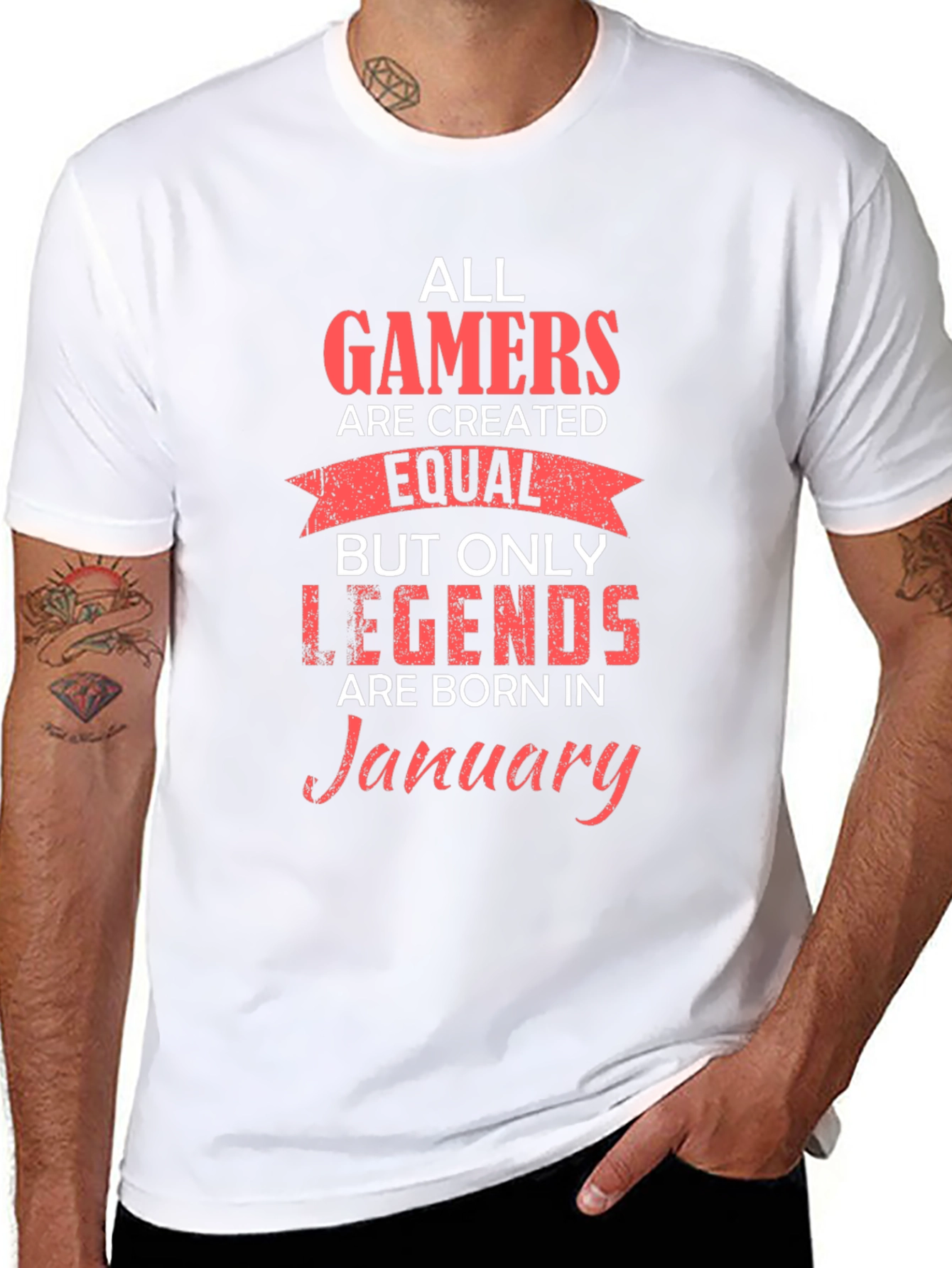 Gamer Legend January Birthday T-Shirt