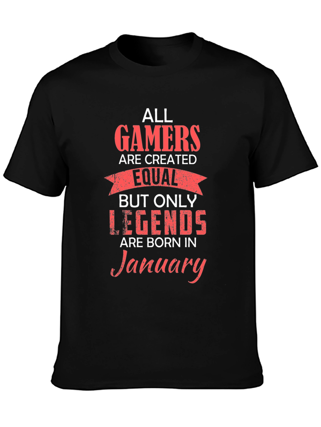 Gamer Legend January Birthday T-Shirt