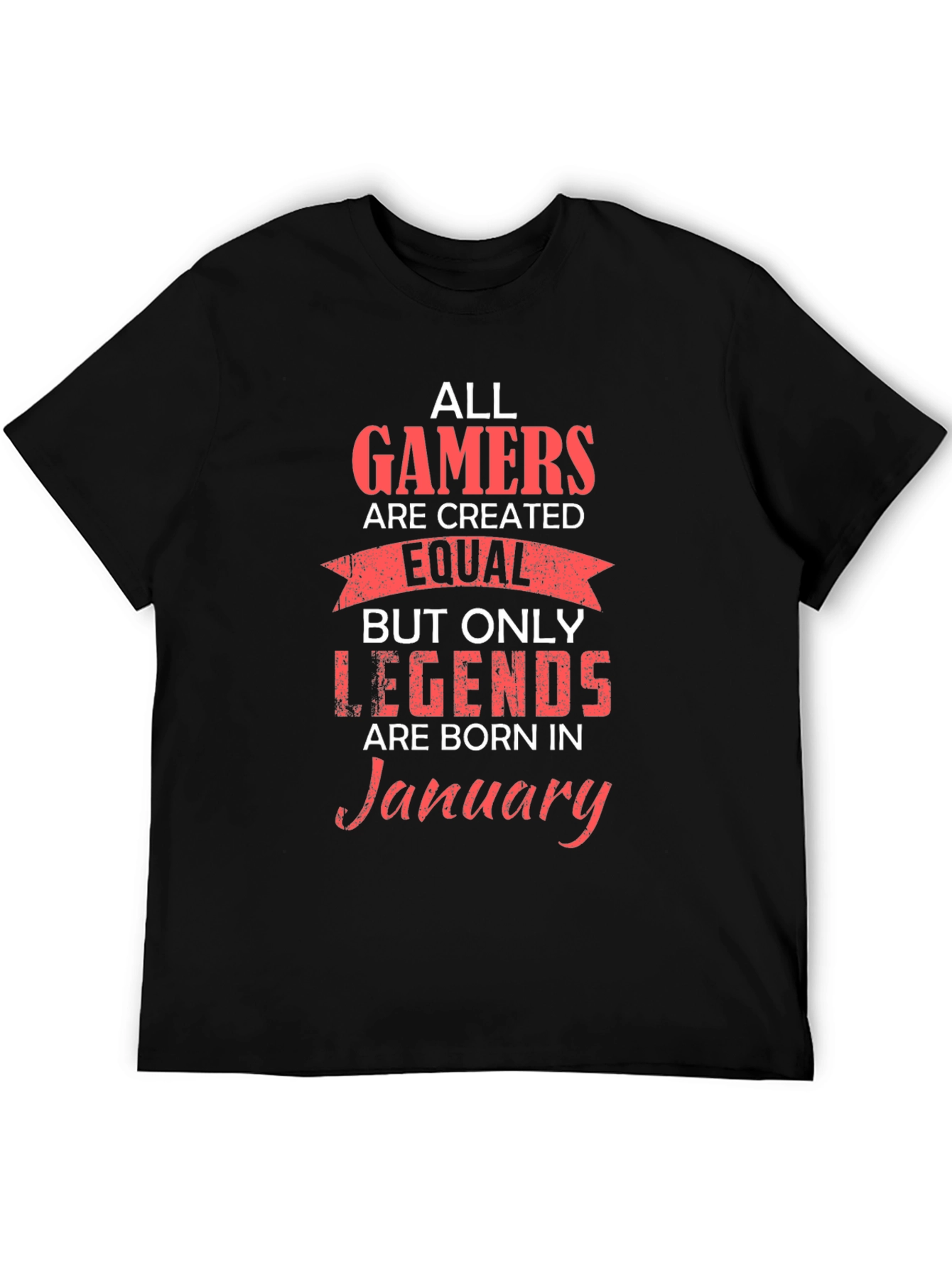 Gamer Legend January Birthday T-Shirt