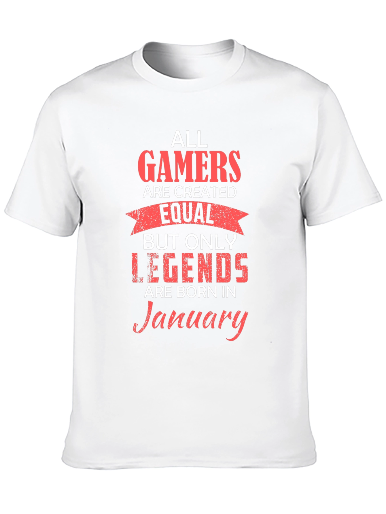 Gamer Legend January Birthday T-Shirt
