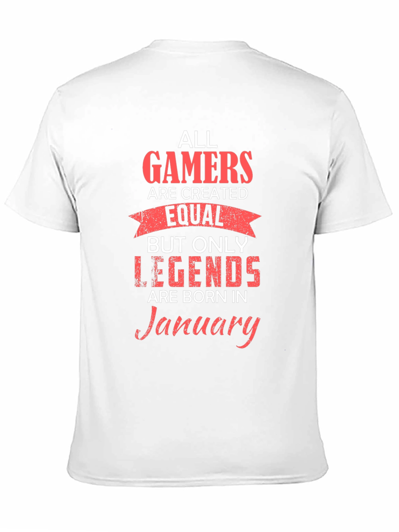 Gamer Legend January Birthday T-Shirt