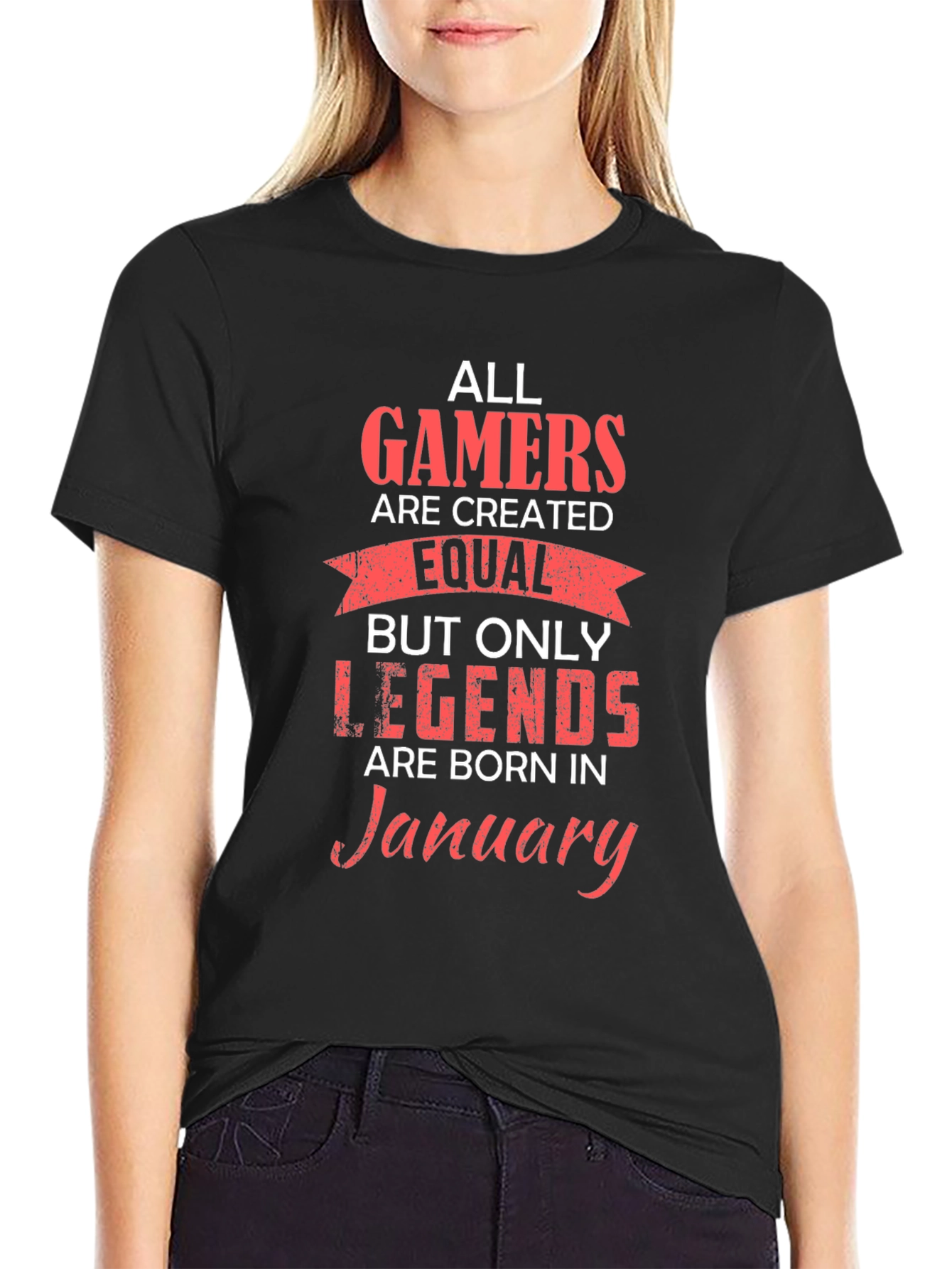 Gamer Legend January Birthday T-Shirt