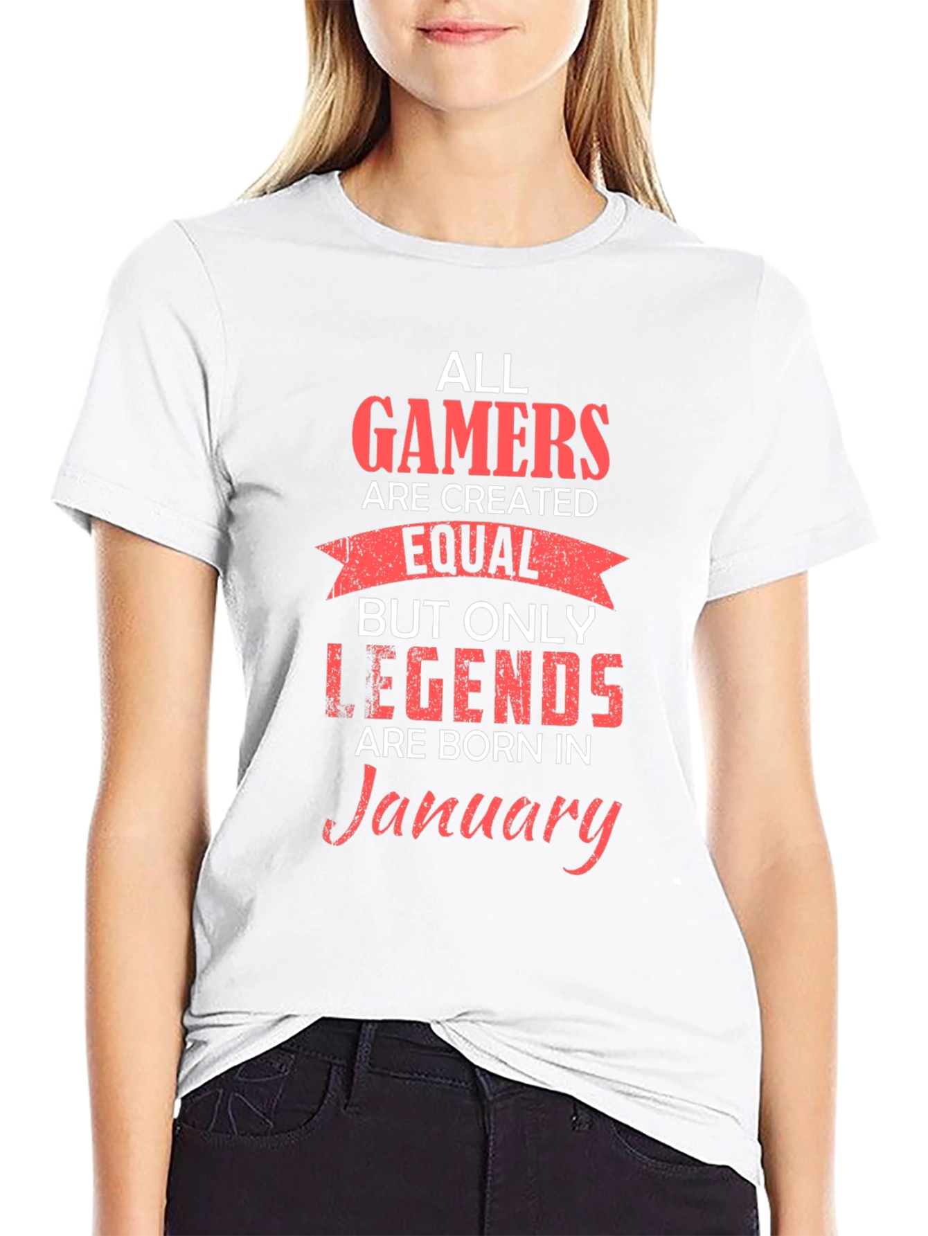 Gamer Legend January Birthday T-Shirt