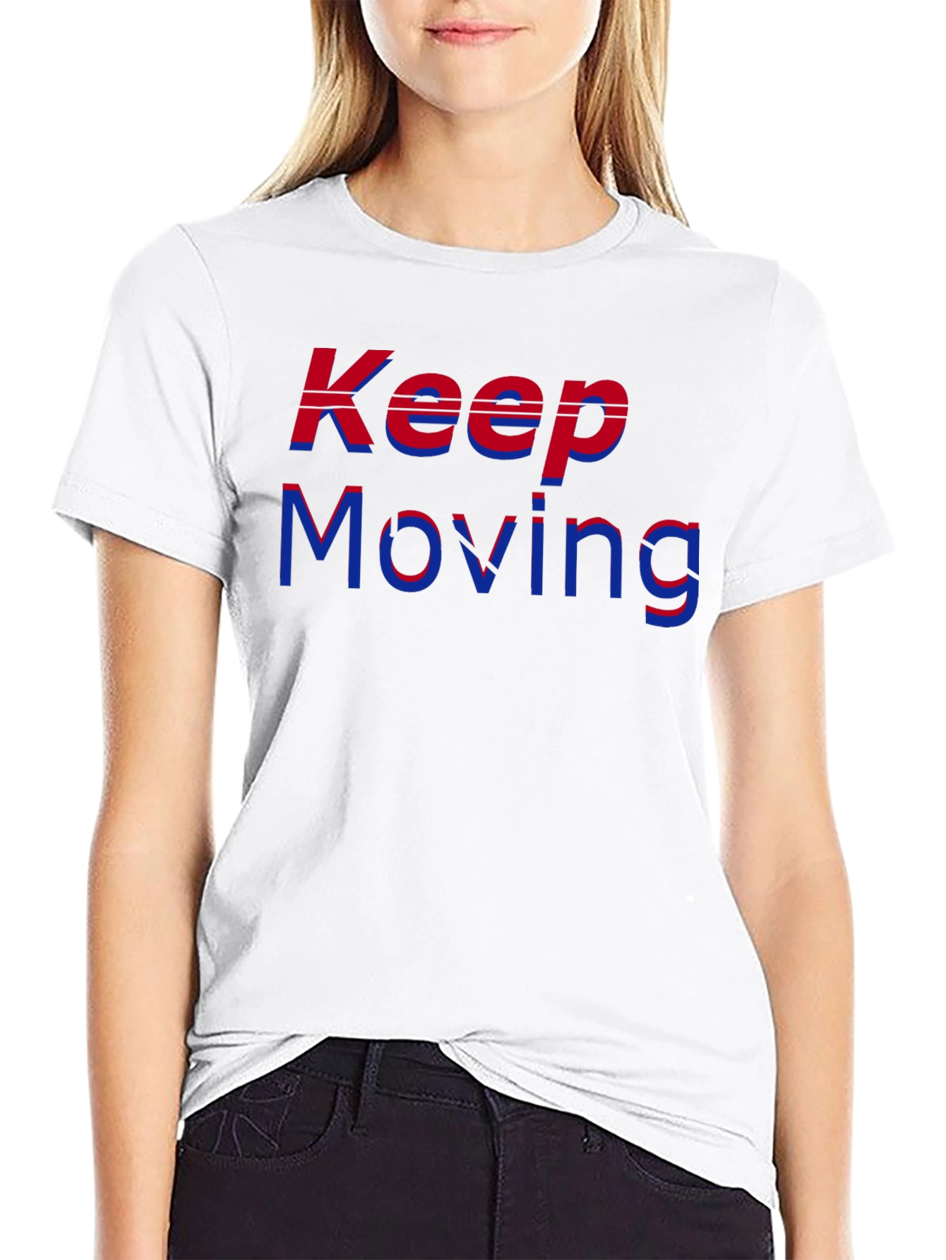 Keep Moving T-Shirt - Stylish Graphic Tee