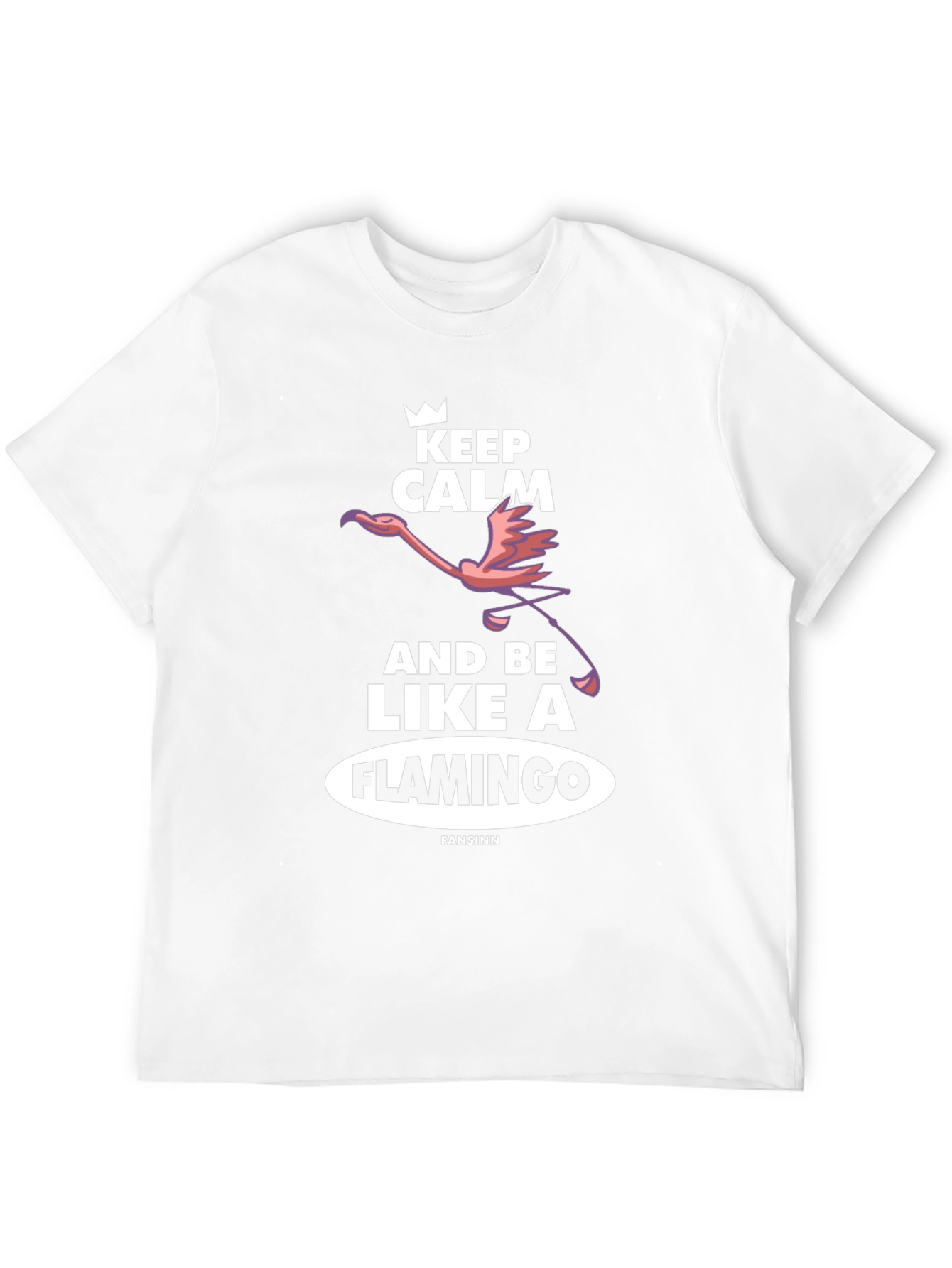 Keep Calm Flamingo T-Shirt - Unique Graphic Tee
