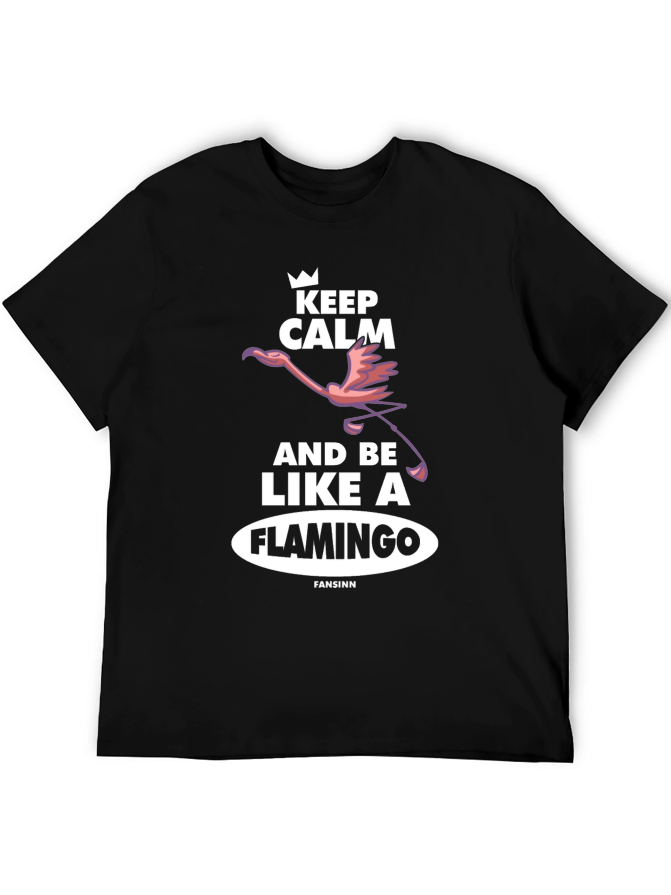 Keep Calm Flamingo T-Shirt - Unique Graphic Tee