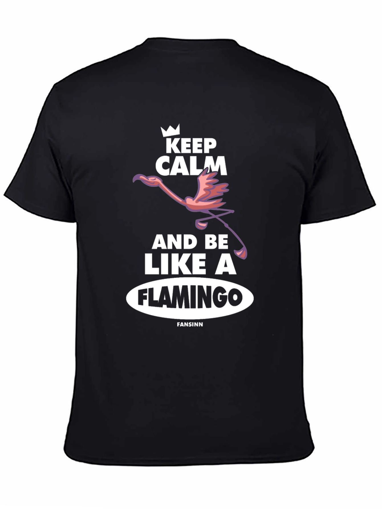 Keep Calm Flamingo T-Shirt - Unique Graphic Tee