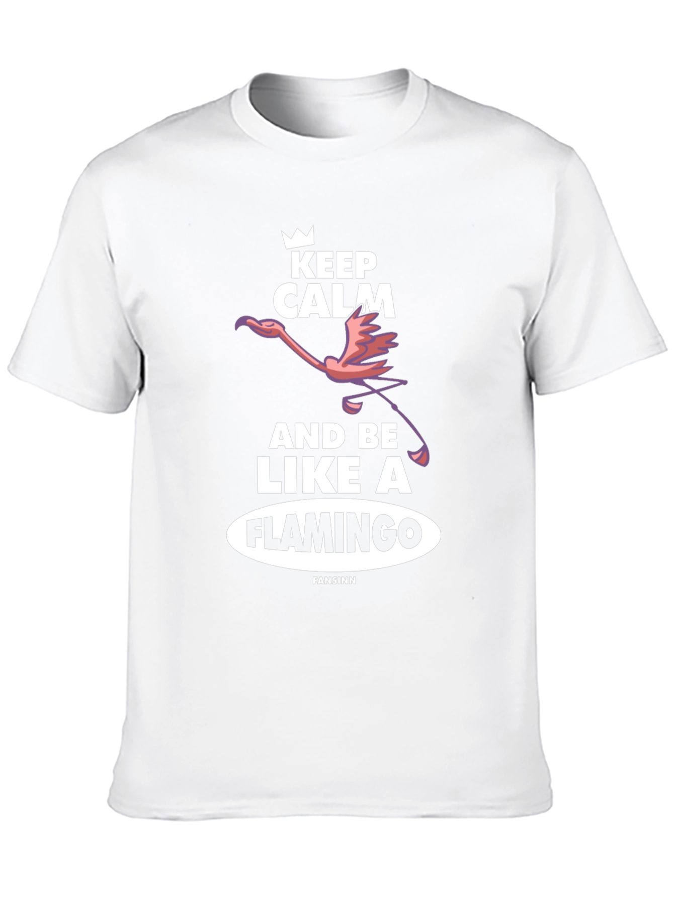 Keep Calm Flamingo T-Shirt - Unique Graphic Tee