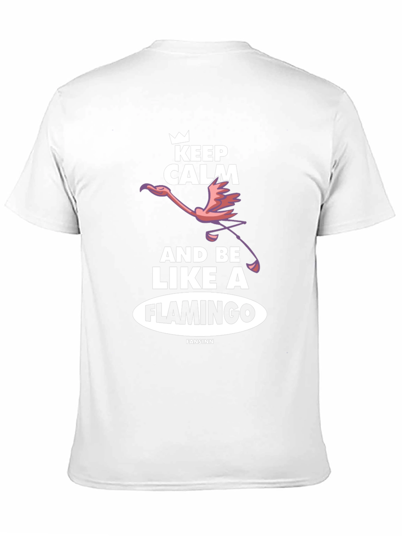 Keep Calm Flamingo T-Shirt - Unique Graphic Tee