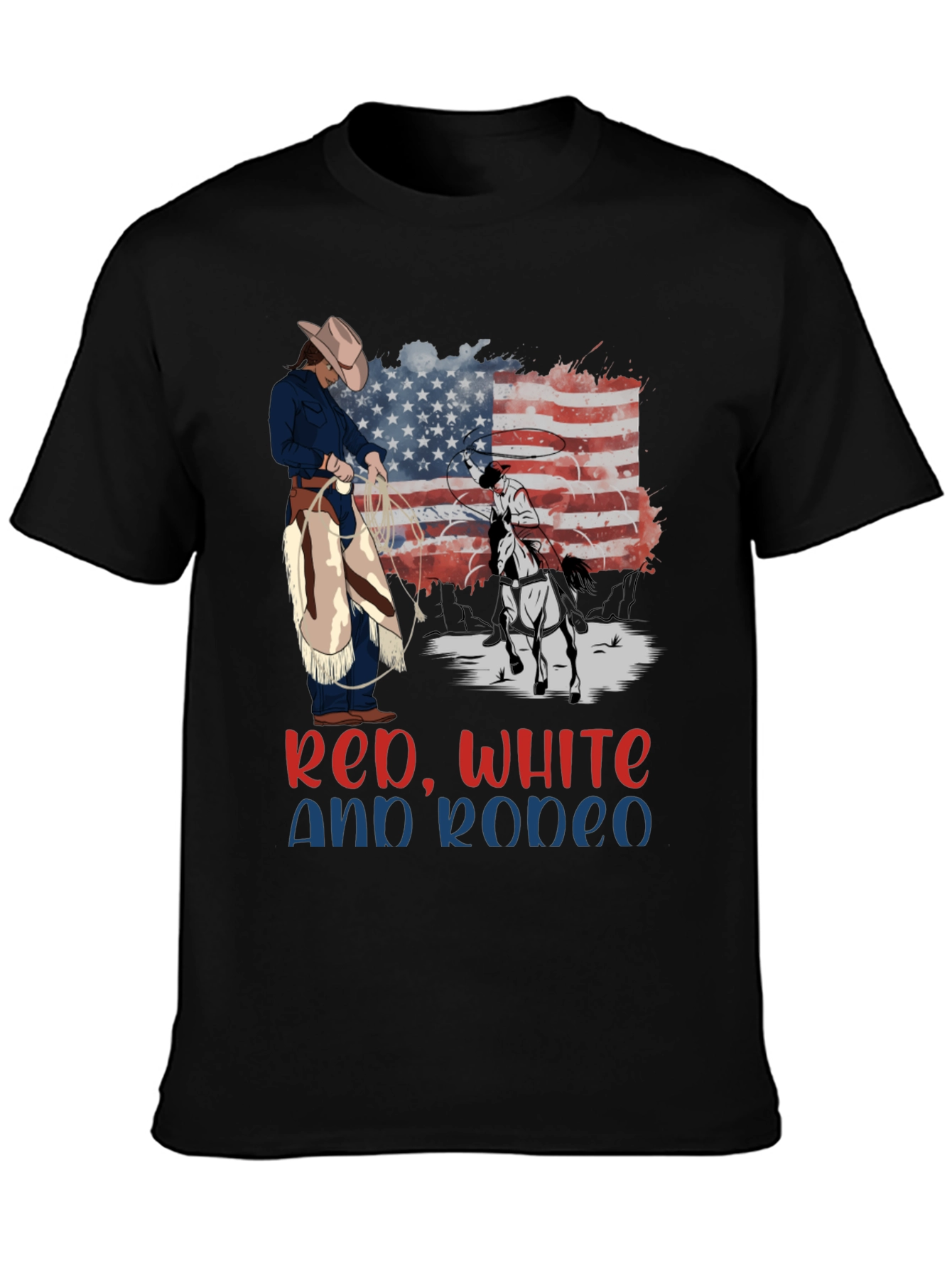 Red White and Rodeo Graphic Tee