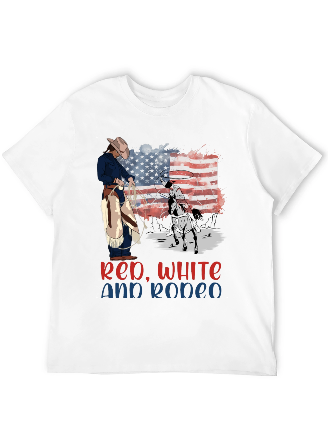 Red White and Rodeo Graphic Tee