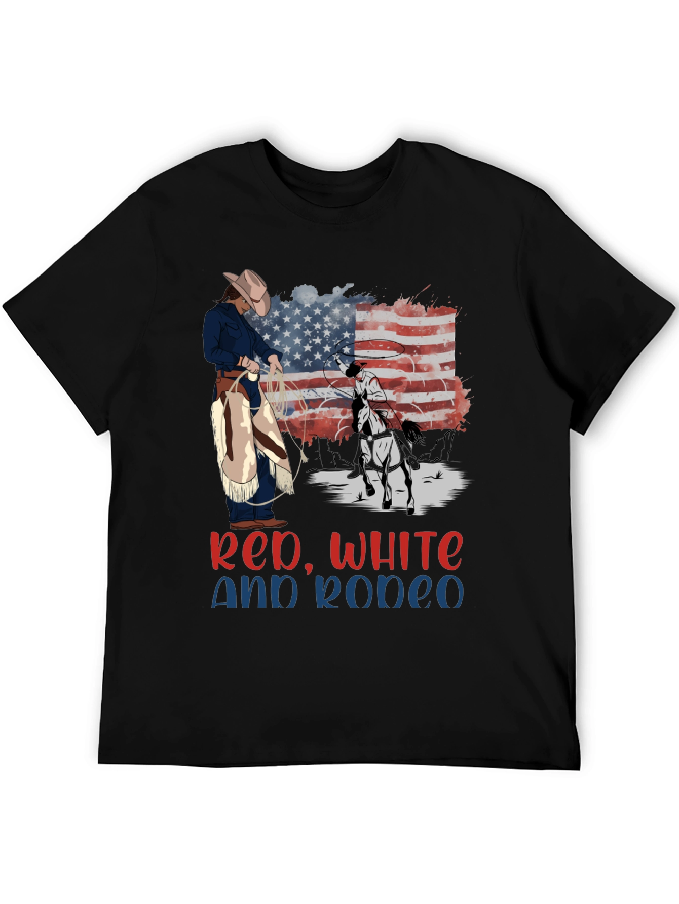 Red White and Rodeo Graphic Tee