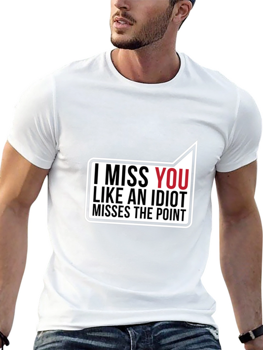 I Miss You Black Graphic Tee