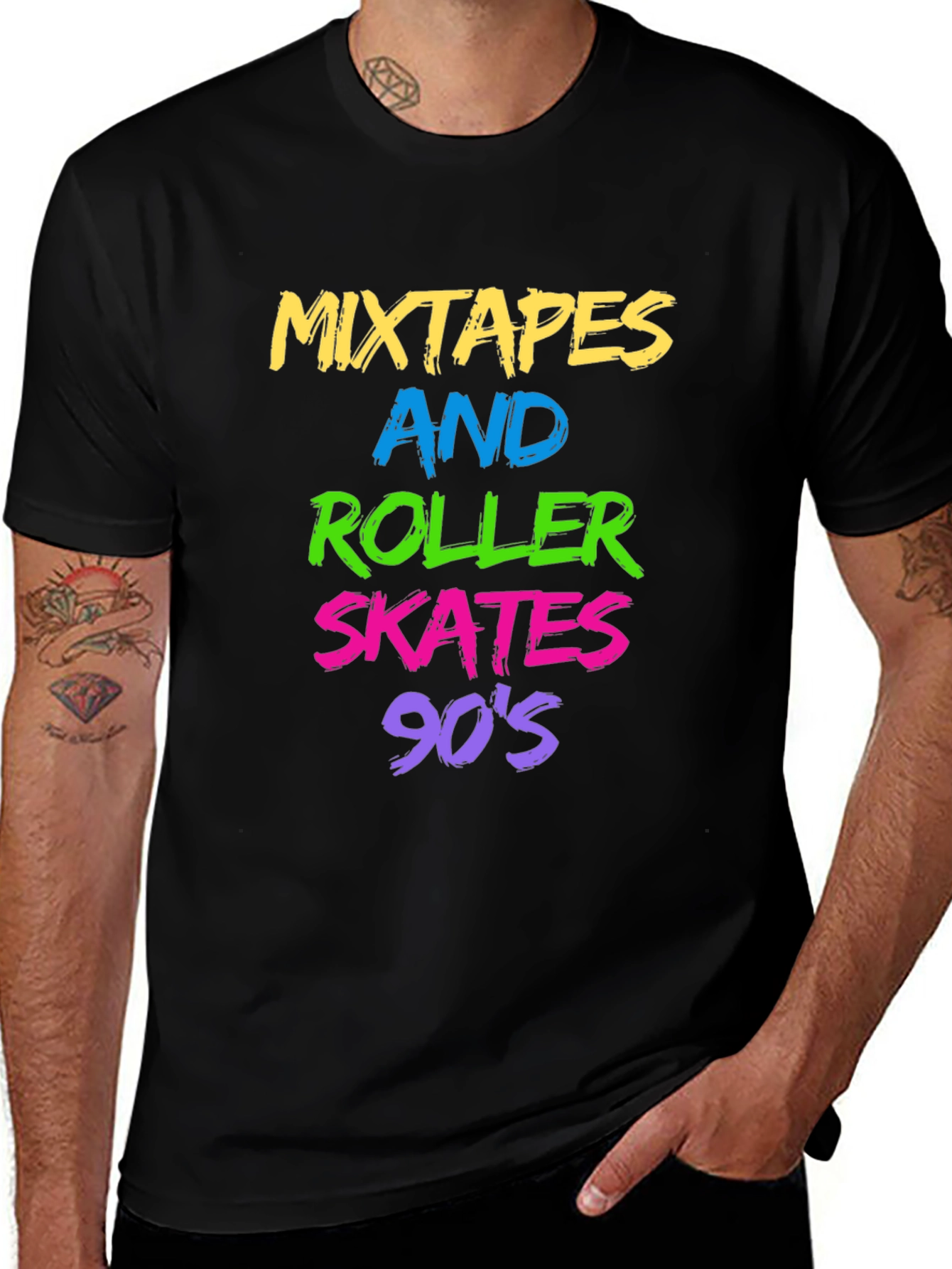 Mixtapes & Roller Skates 90s Graphic Tee