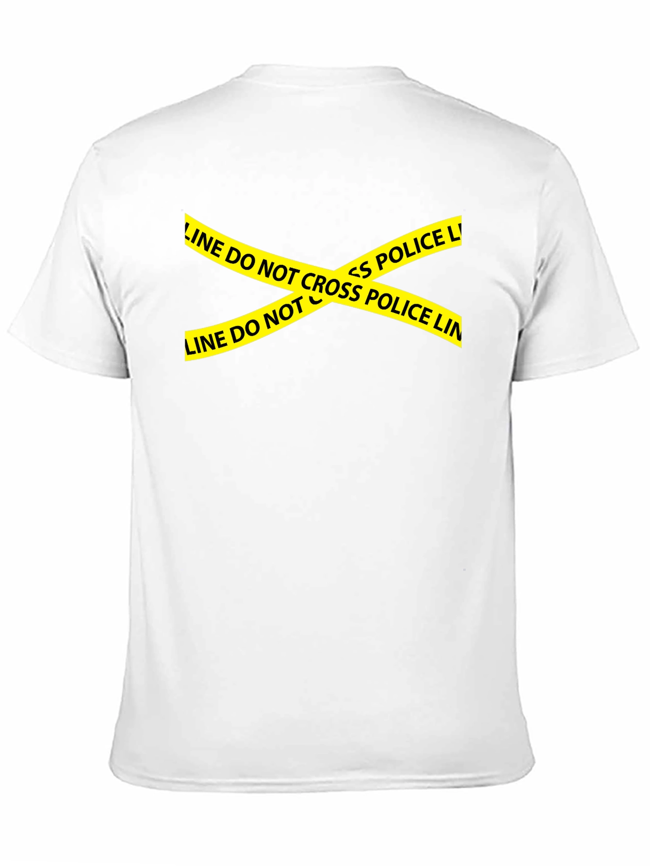Police Line Do Not Cross Graphic Tee - Black