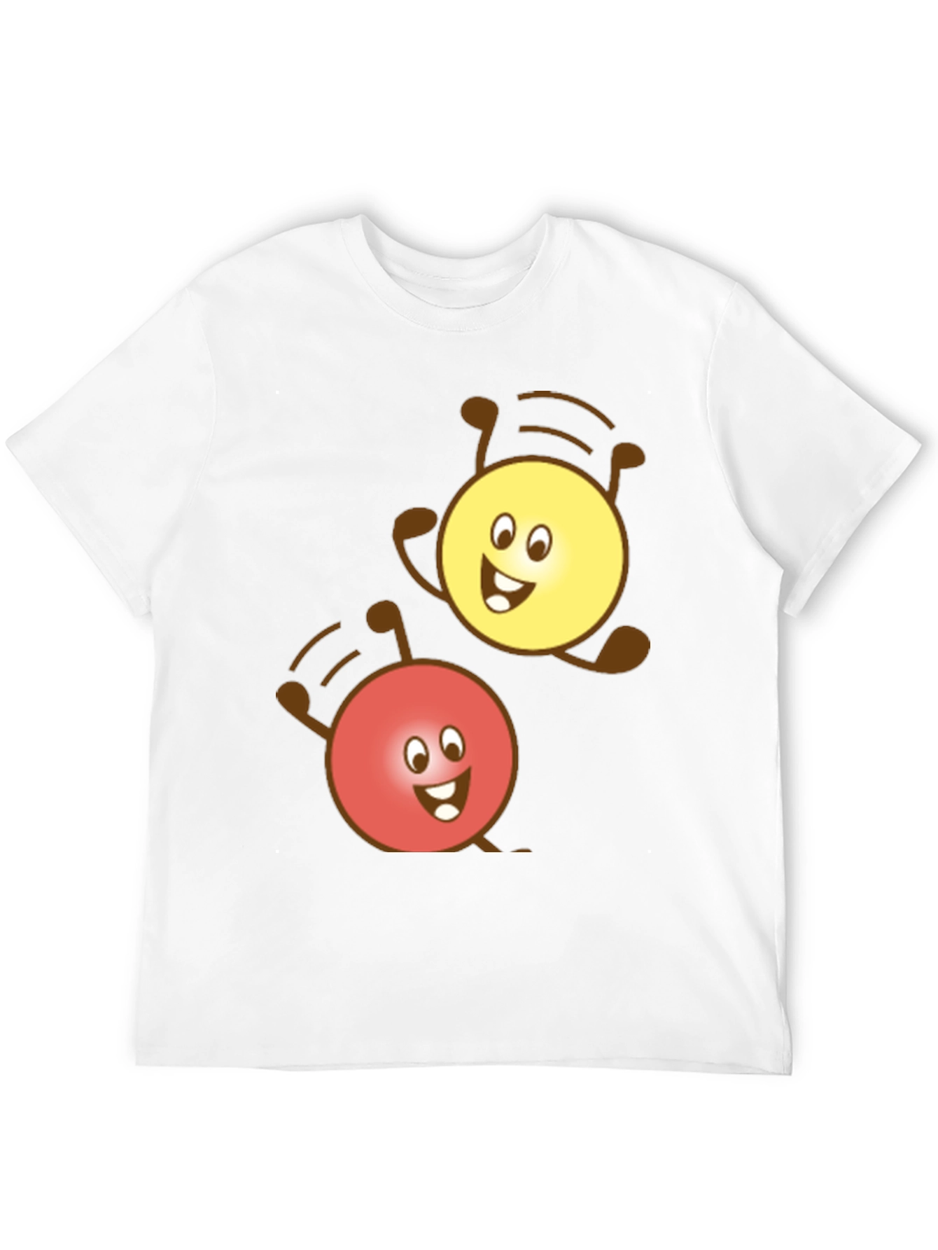 Cute Cartoon Character Graphic Black T-Shirt