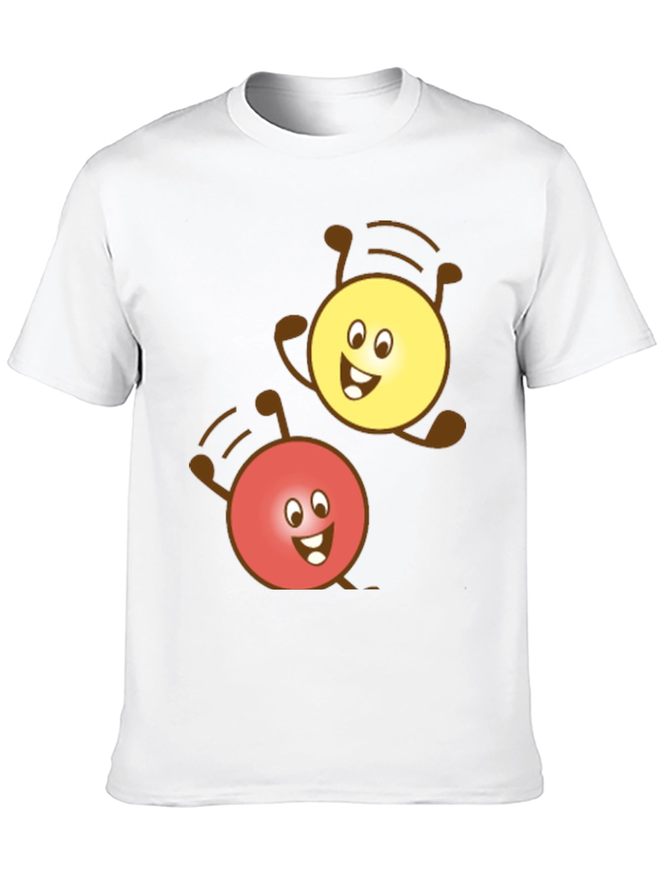 Cute Cartoon Character Graphic Black T-Shirt