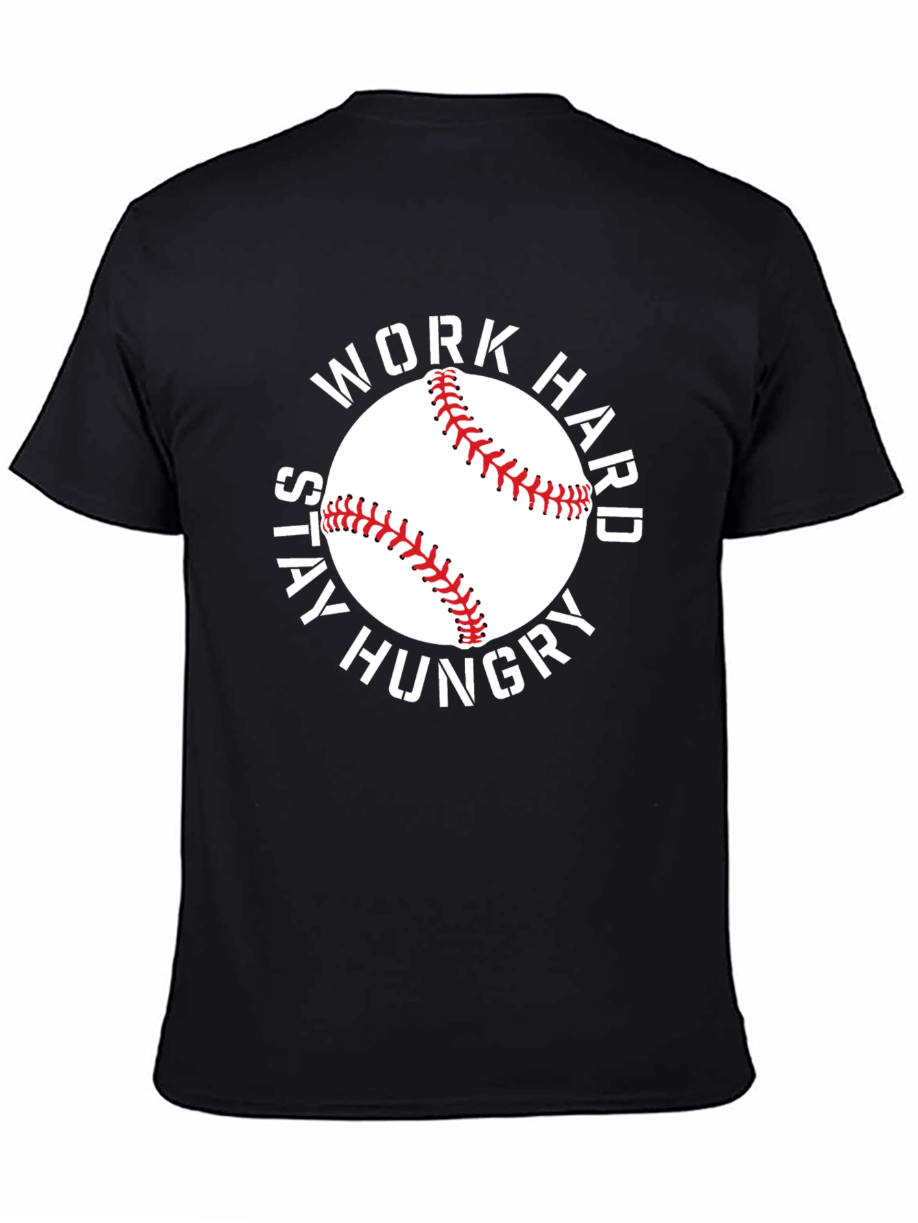 Work Hard Baseball Graphic T-Shirt
