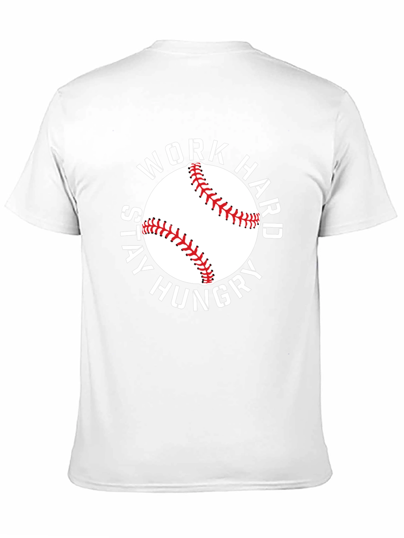 Work Hard Baseball Graphic T-Shirt