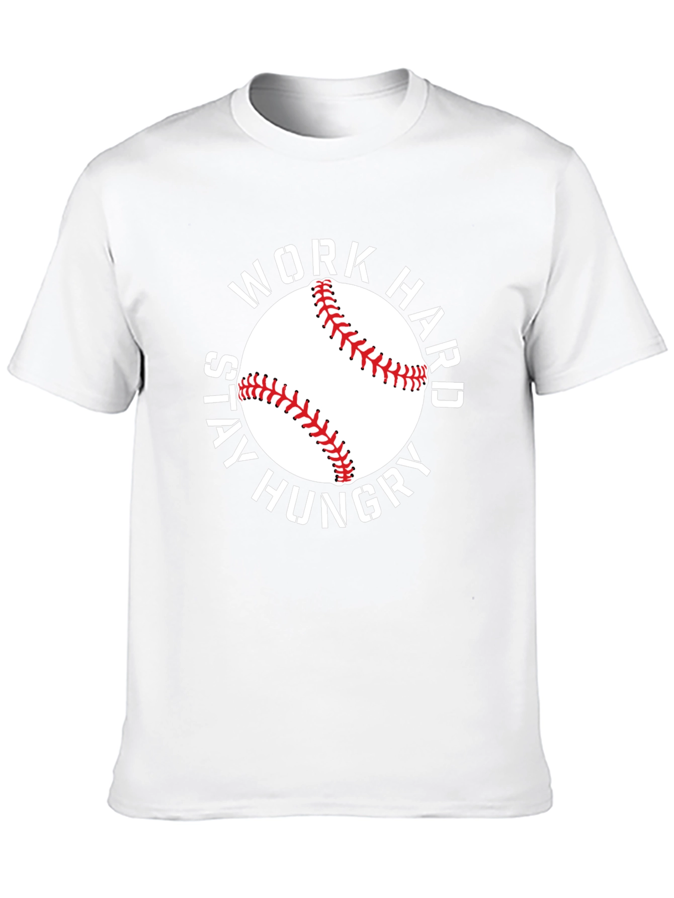 Work Hard Baseball Graphic T-Shirt