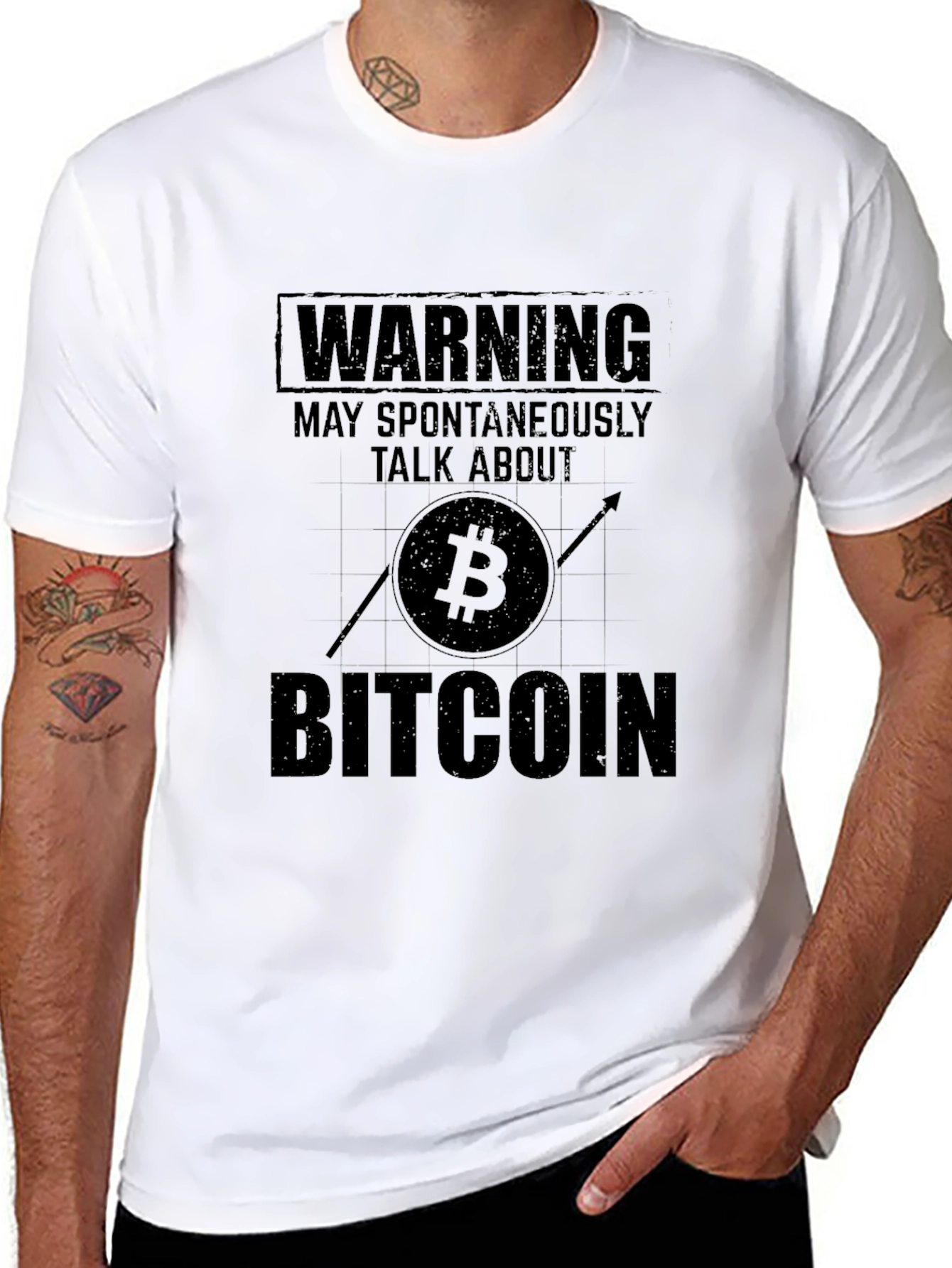 Bitcoin Warning T-Shirt - Crypto Enthusiast Tee