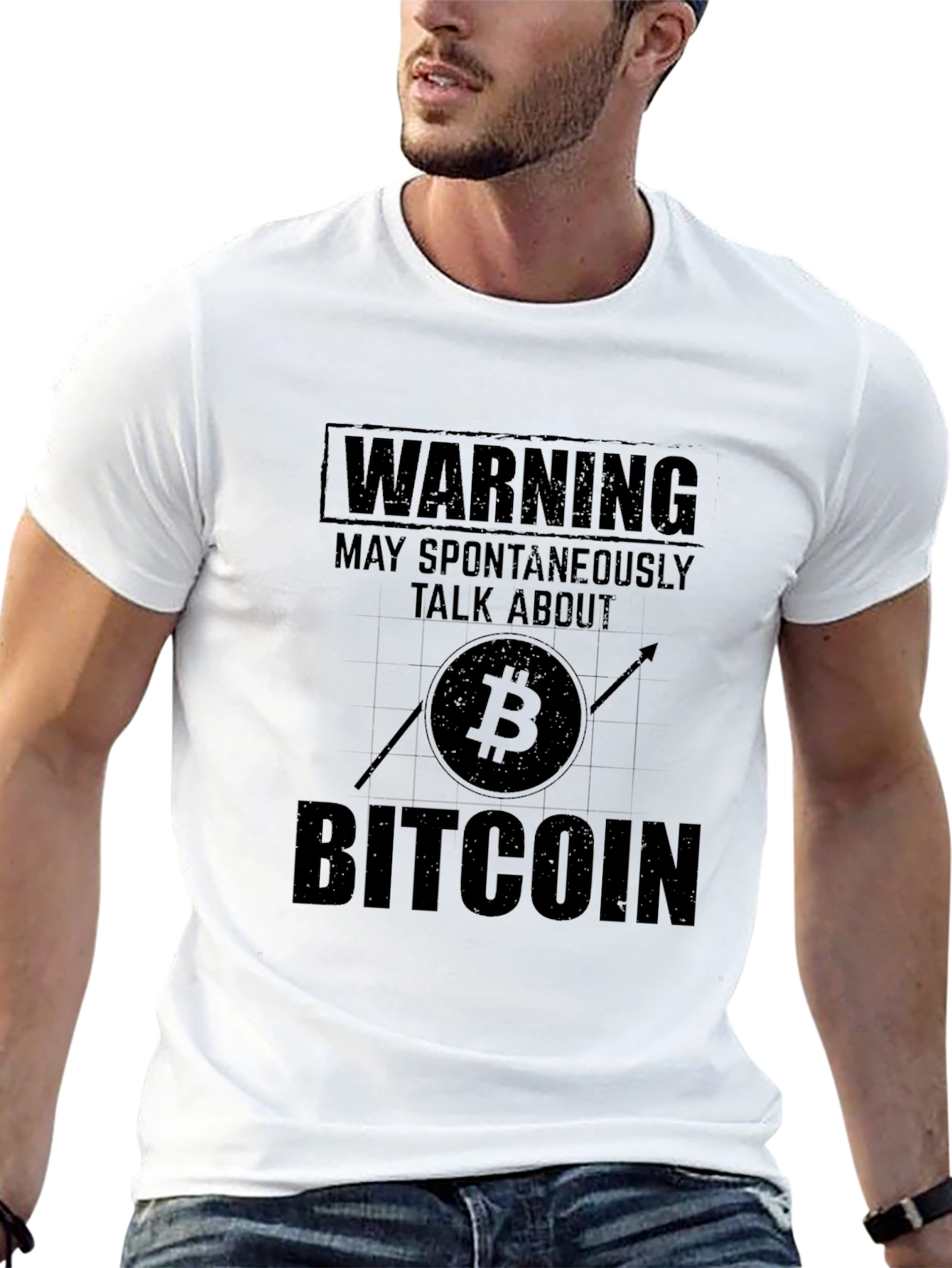 Bitcoin Warning T-Shirt - Crypto Enthusiast Tee