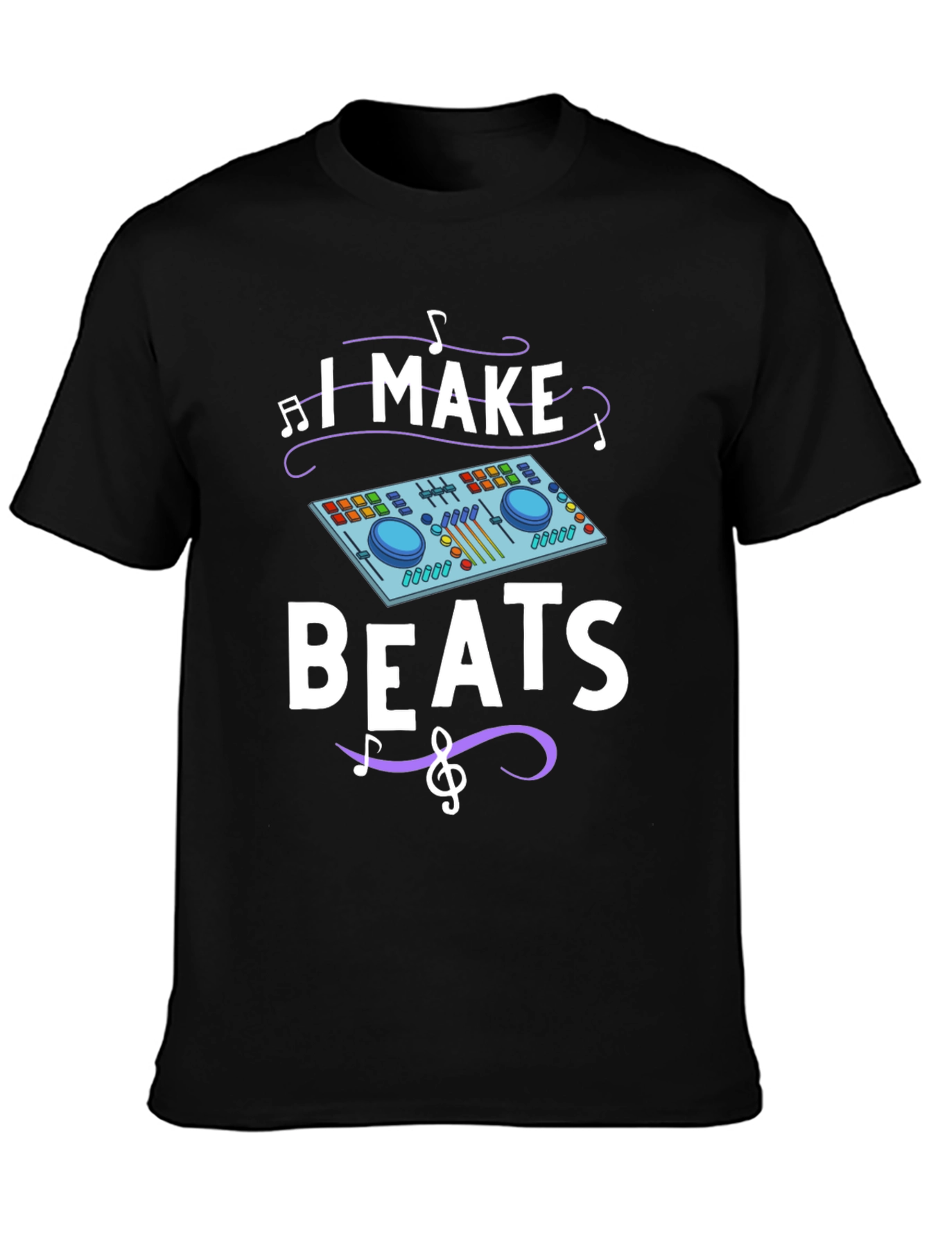 I Make Beats Graphic T-Shirt DJ Music Producer Tee