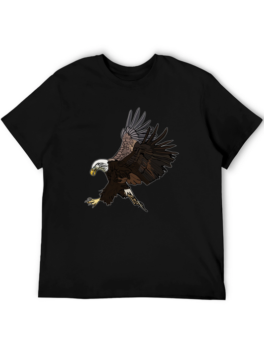 Bald Eagle Graphic Black T-Shirt