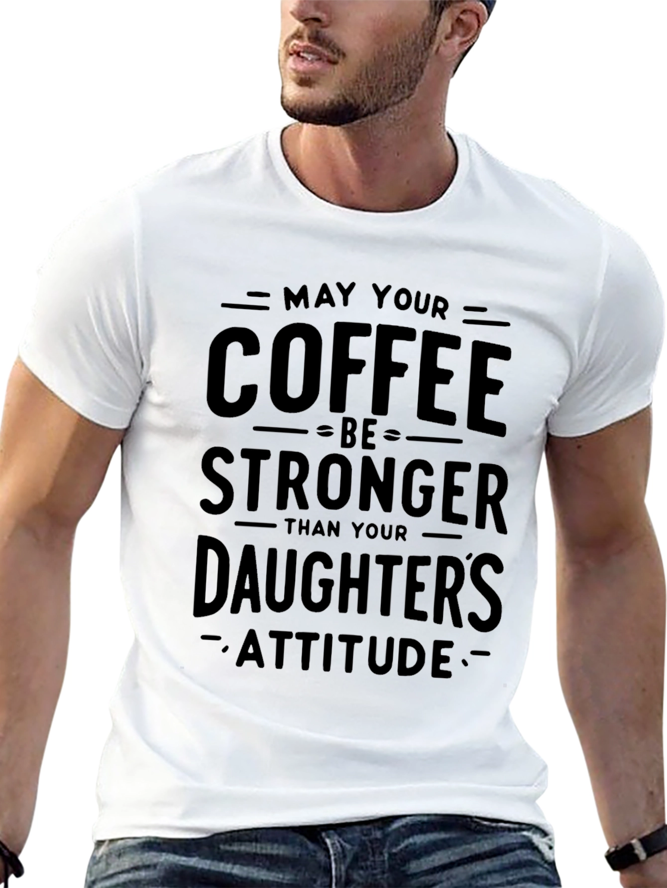 Funny Coffee & Daughter Attitude T-Shirt
