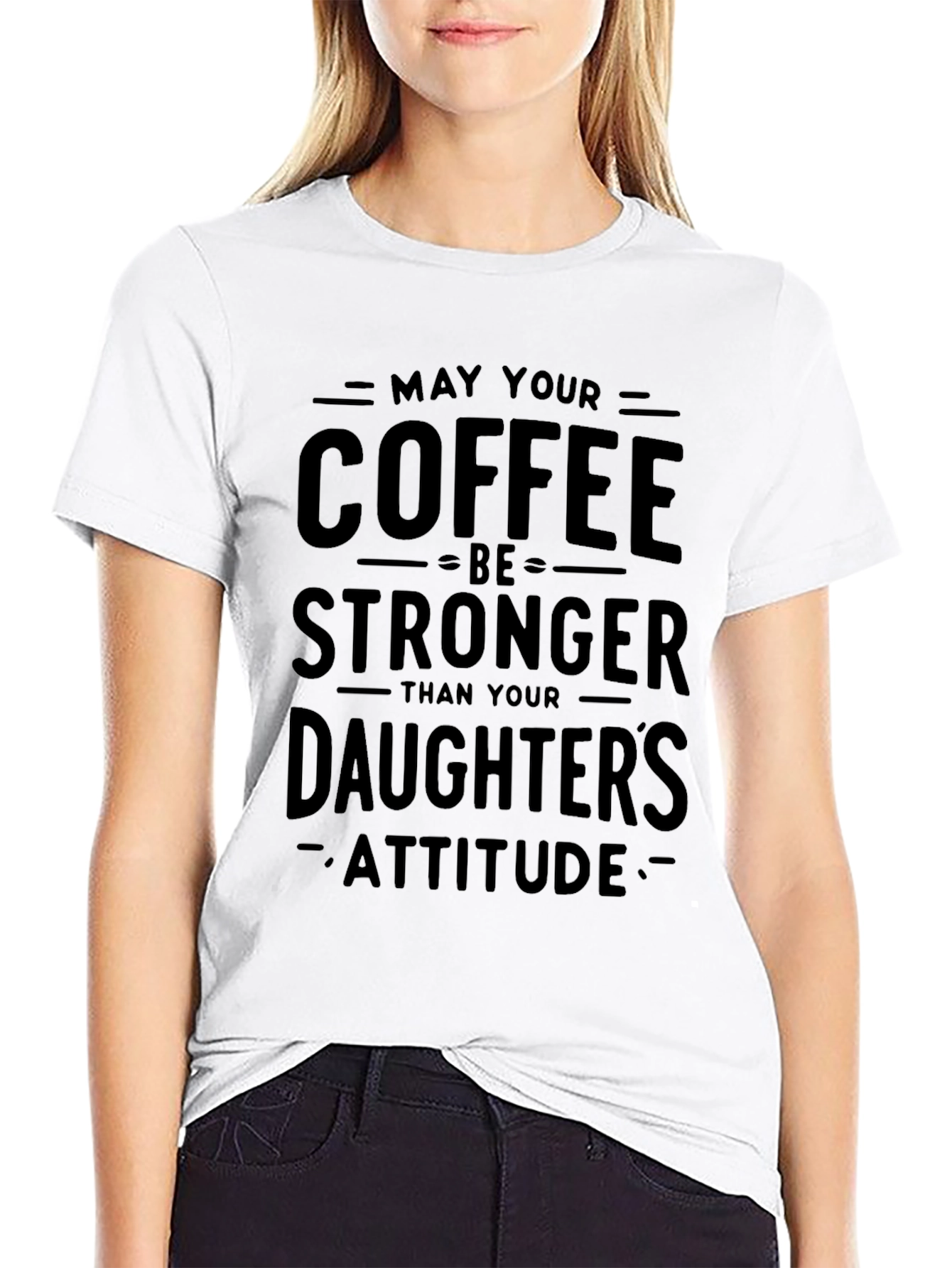 Funny Coffee & Daughter Attitude T-Shirt