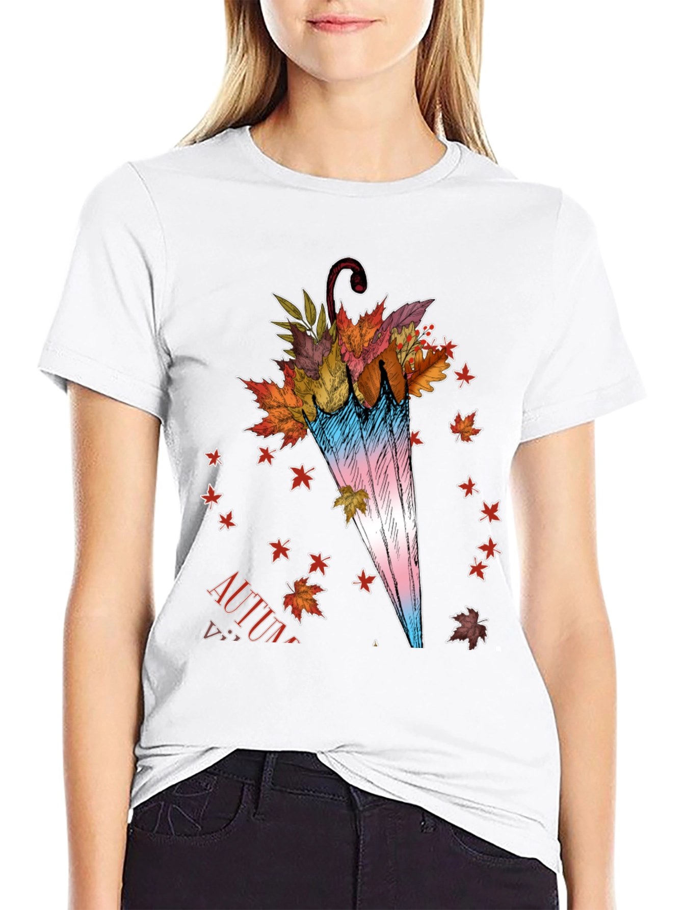 Autumn Leaves Umbrella T-Shirt
