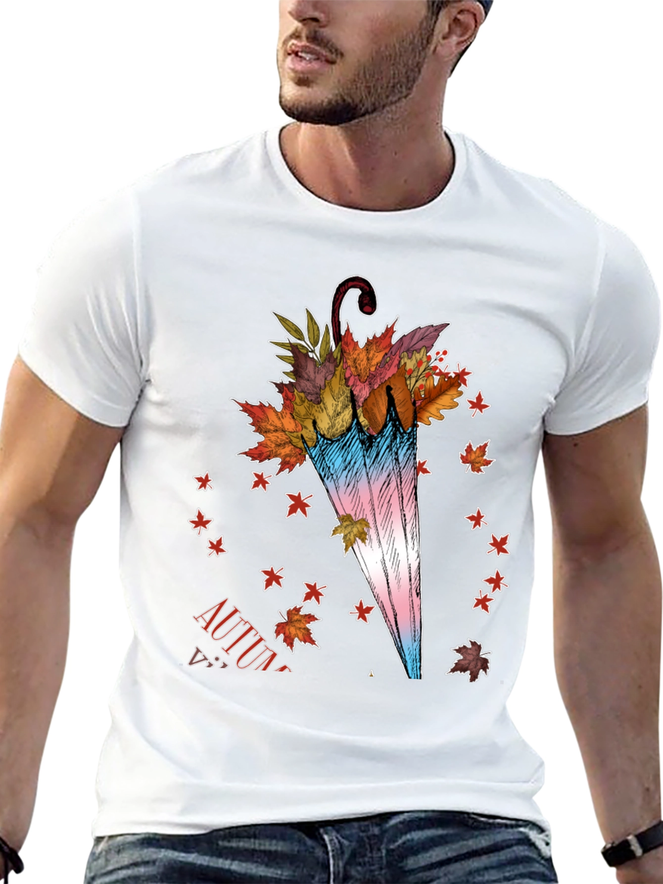 Autumn Leaves Umbrella T-Shirt