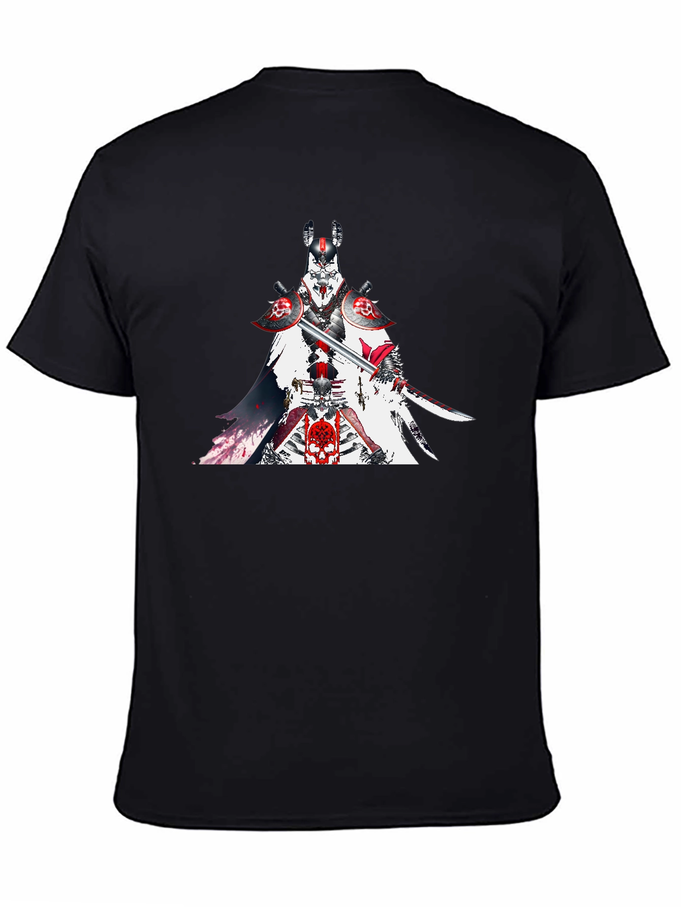 Samurai Warrior Graphic T-Shirt - Black