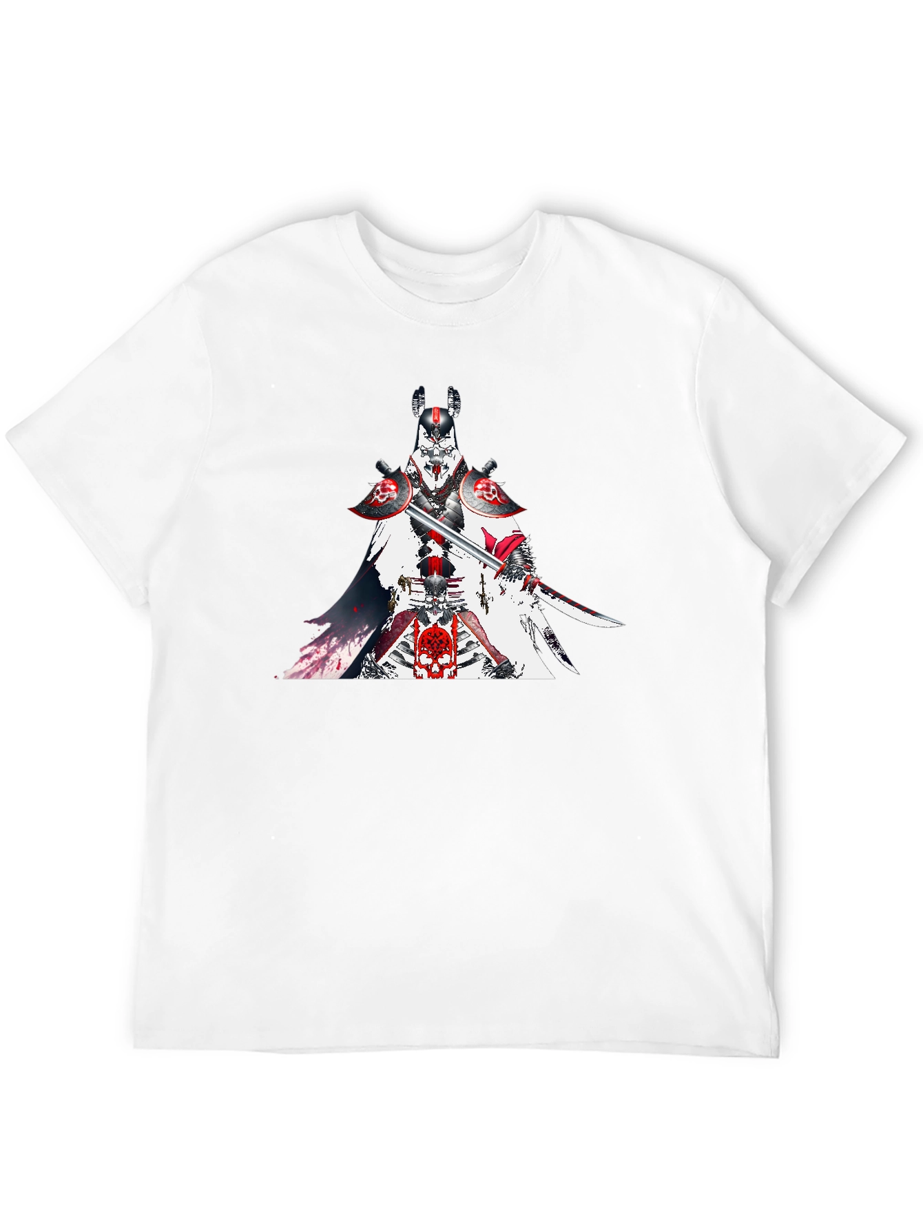 Samurai Warrior Graphic T-Shirt - Black